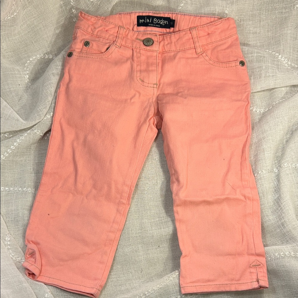 Mini Boden almost NEW cotton pants 5y
